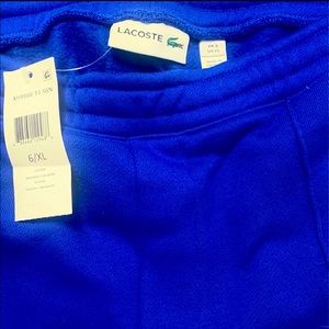 Brand New Mens Lacoste Royal Blue Sweatpants